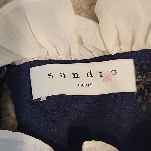 Sandro black lace fit and flare dress - Picture 14 of 14